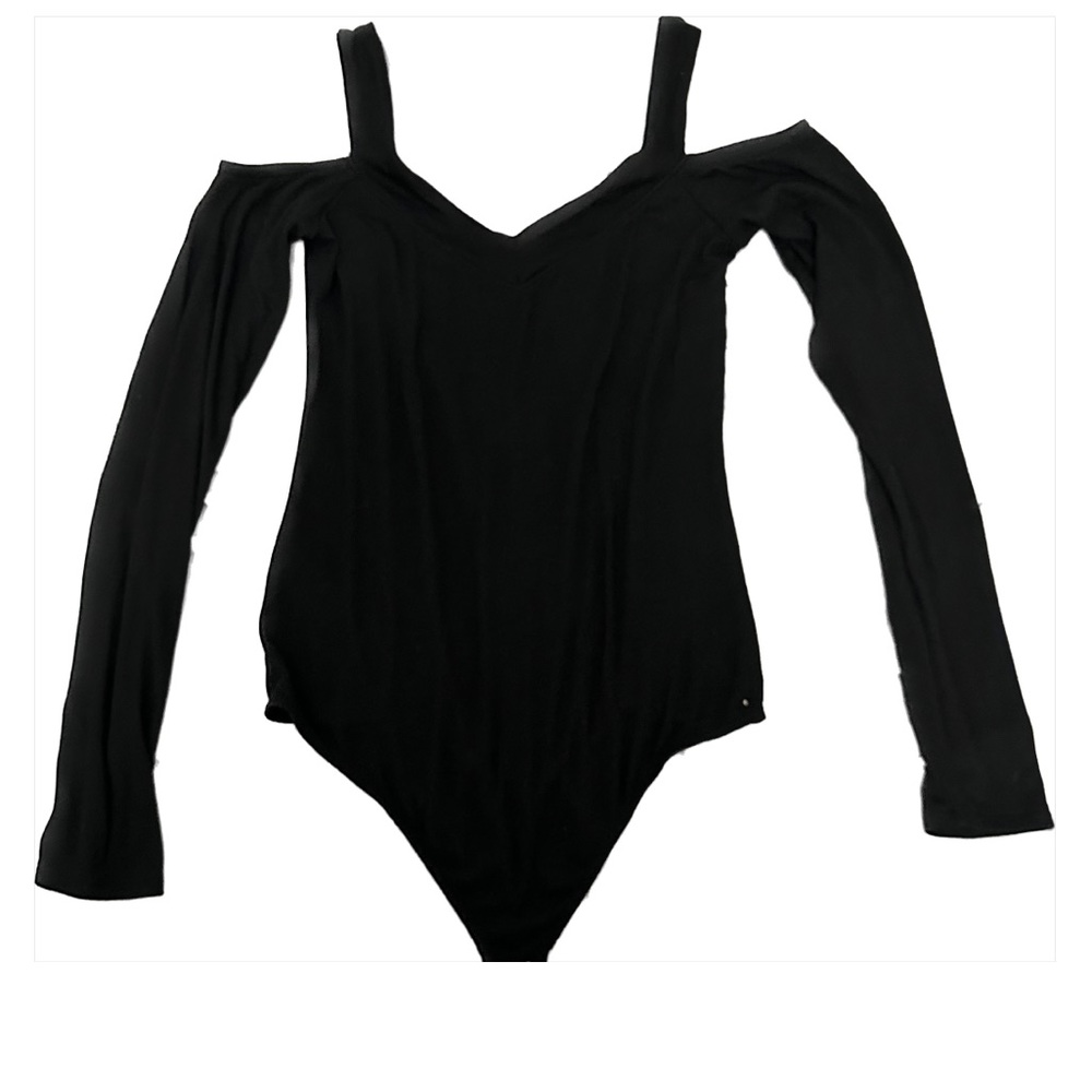 black off the shoulder bodysuit